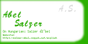 abel salzer business card